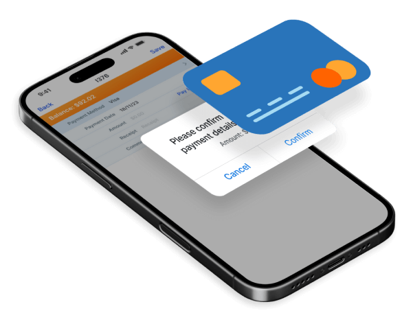 Seamless payment acceptance with Ascora mobile apps.