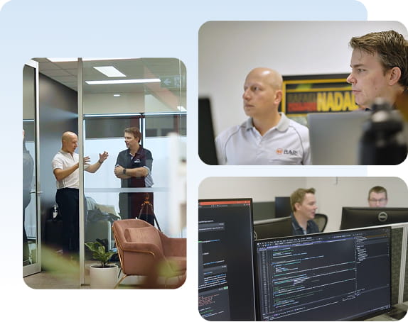 Inside the Ascora office — team collaboration in action.