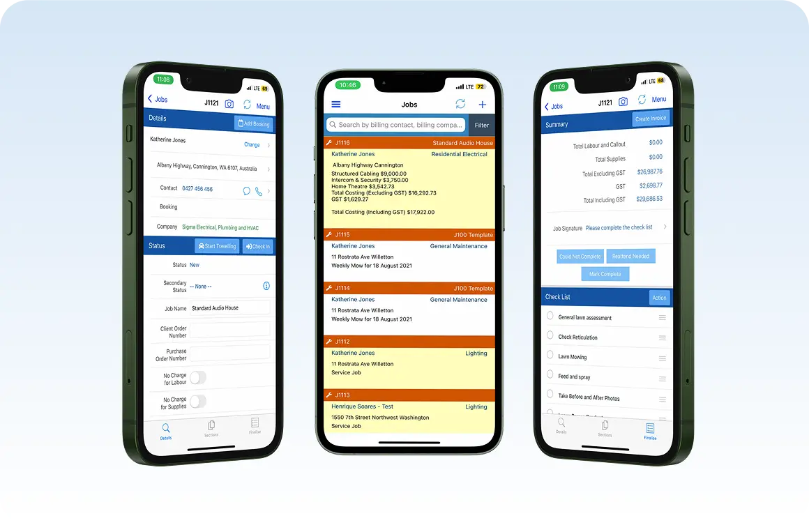 Track and complete jobs