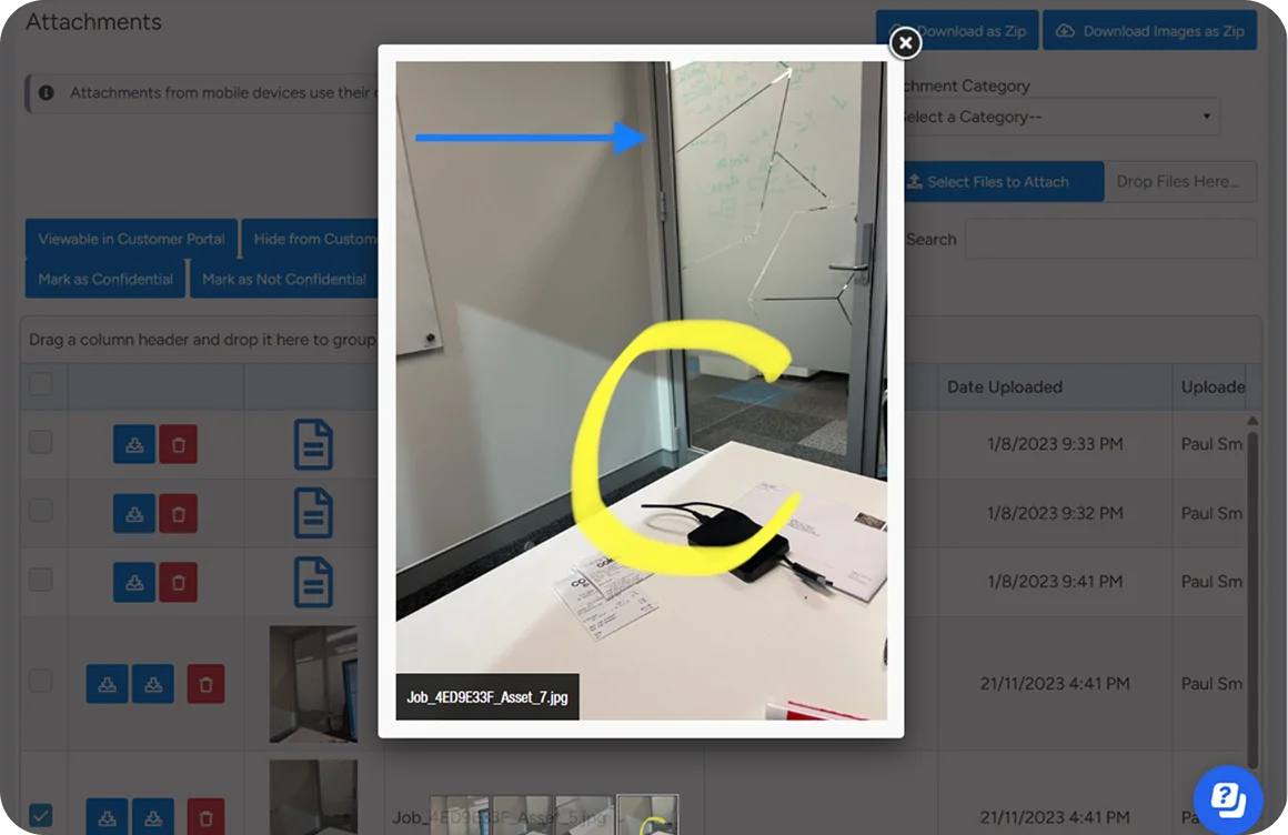 Capture, annotate and share project photos