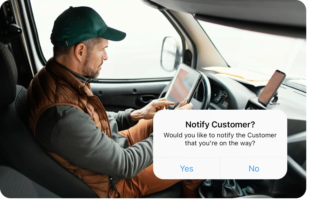 On-approach notifications