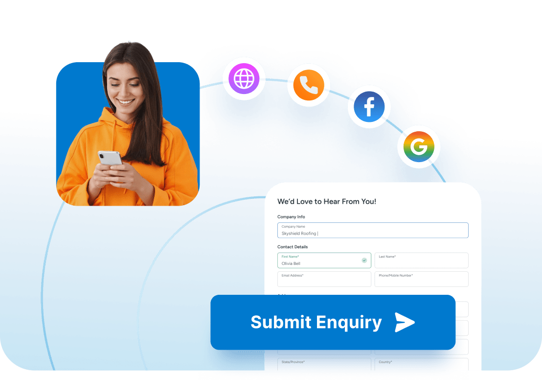 Capture leads from multiple sources into Ascora
