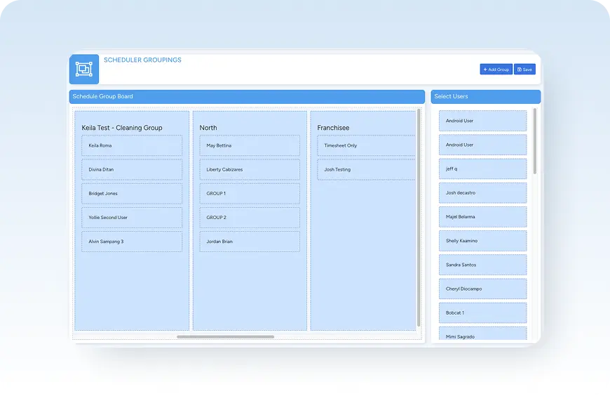Management tools for multi-company