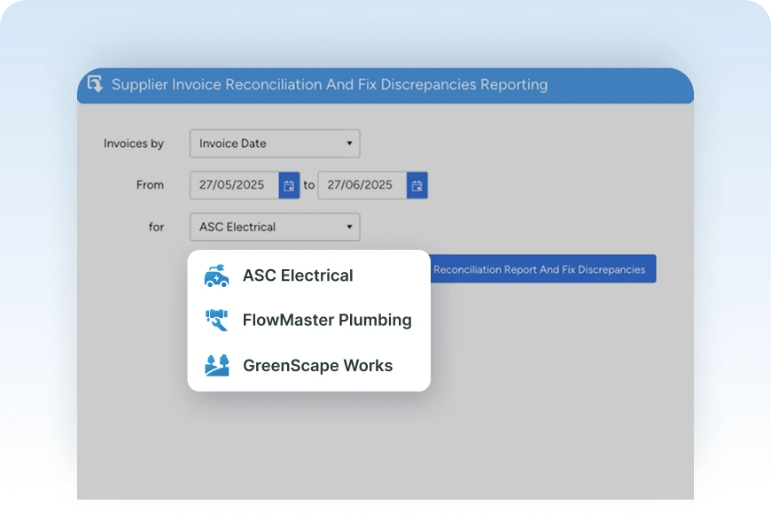 Cross-company reporting