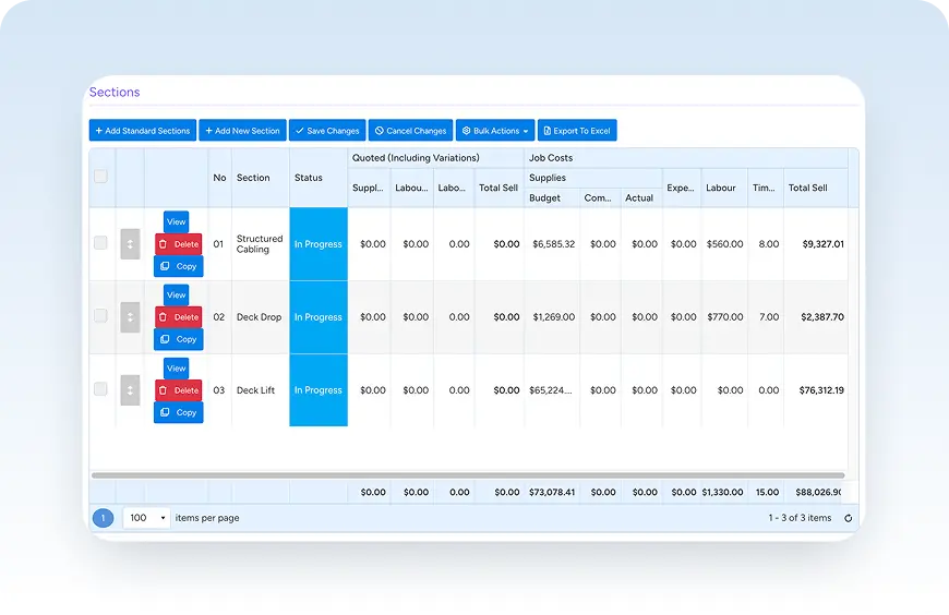 Break large projects into phases with progress tracking