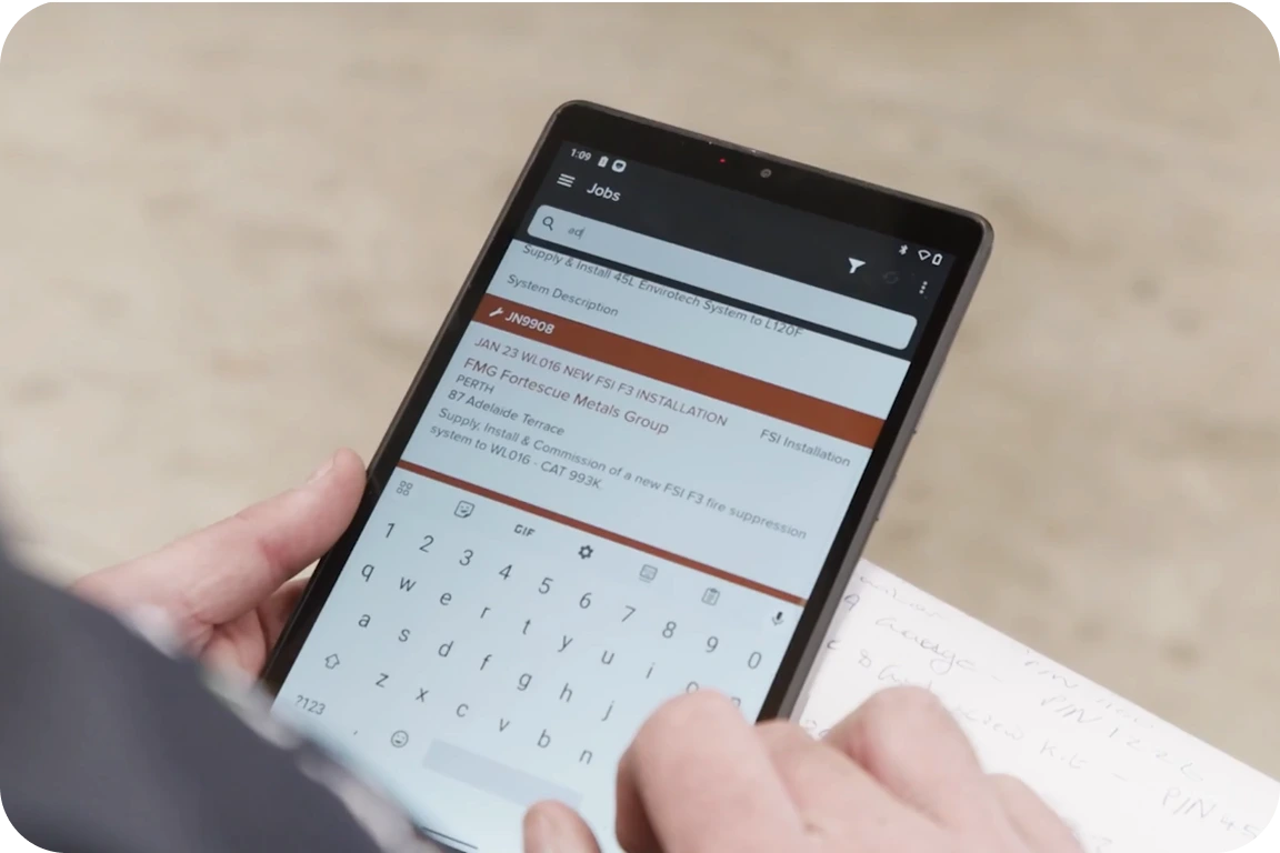 Mobile app for field operations